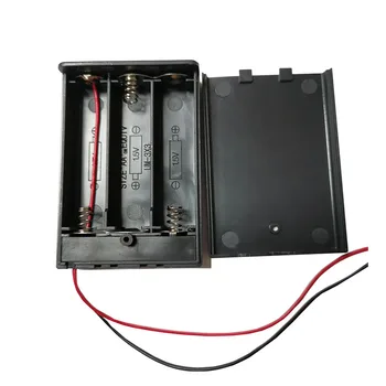 1Pcs 1 2 3 4 x AA Baterijų Laikiklis Saugojimo Bylos Dėžutė Su Jungikliu&Padengti AA Baterijos Standartinis Konteineris