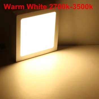 25 Vatų Aikštėje LED Panel Šviesos Nišoje, Virtuvė, Vonios kambarys Lempos AC85-265V Šiltai Balta LED apšvietimas/Gamtos/šaltai Balta Nemokamas pristatymas