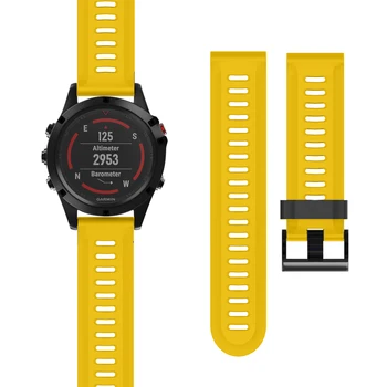 26mm Pločio Žiūrėti Dirželis Garmin Fenix 3 Band Lauko Sporto Silikono Watchband Garmin Fenix 3 HR 5X Plius 6X Pro įrankiai