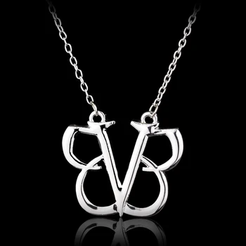 BLACK VEIL BRIDES Karoliai Black Veil Brides BVB Logotipą, Nerūdijančio Plieno Papuošalai Karoliai Emo Steampunk Gotikos Grupė Merch Karoliai
