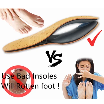 EID Aukštos kokybės Odos orthotic vidpadis dėl Vienodo Kojų Arkos Paramą, ortopedinių batų pado Įtvarai kojoms vyrų ir moterų JAUTIS Kojos
