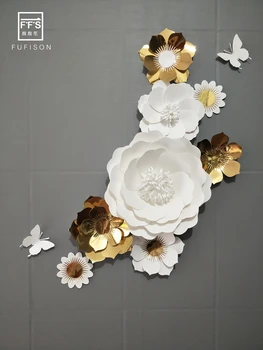 FFS Balto Aukso knygoje 3D dirbtinių Gėlių trimatis apdailos šalis vestuvių vitrina Sienų Apdailai 190820001