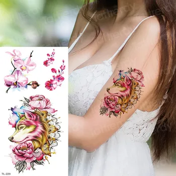 Laikinas mados tatuiruotės underboob seksualus mandala krūtinkaulio laikina tatuiruotė lipdukas moteris tatuiruotė ir kūno menas, tatuiruotė kompasas paukščiai