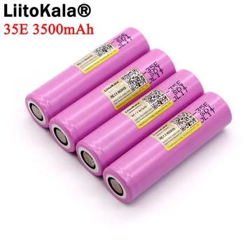 Liitokala Originalus INR18650-35E), 3,7 V 3500mAh Max 13A Išlydžio Galios Baterija Žibintuvėlio baterijos