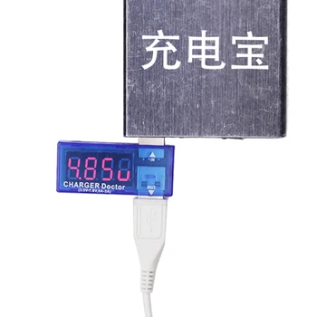 Mini USB Įkroviklis Gydytojas Voltmeter Ammeter Elektronika Skaitmeninis USB Mobiliojo Energijos Įkrovimo Srovė Testeris, Matuoklis 40%nuolaida