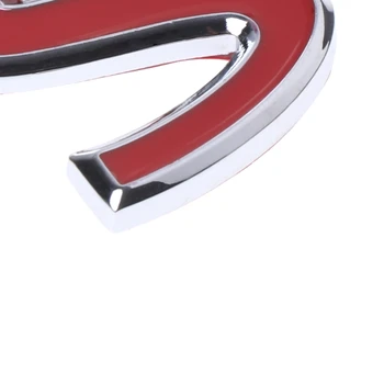 Raudona S Metalo Logotipas Ženklelis Įklija, Infiniti Q50 Q50L Q30 Q70