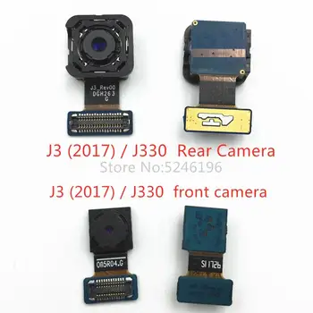 Samsung Galaxy j3 skyrius（2017）/ J330 Atgal, didelis Pagrindinis Galinio vaizdo Kamera priekinė kamera Modulis Flex Kabelis atsarginės dalys