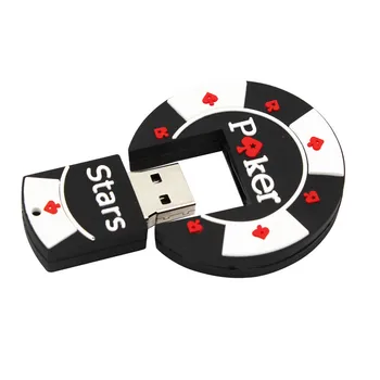 TEKSTAS MAN Derybų Lustas Formos pok star pen drive 4GB 8GB 16GB 32GB USB Flash drive