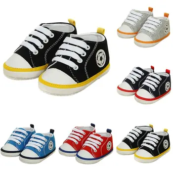 0-18M mados Kūdikis, Vaikas, Berniukas, Mergaitė, Širdies Modelio batai Minkštas Vienintelis Drobės Sneaker Vaikiška Avalynė kūdikių vaikščiojimo batai bebek ayakkabi
