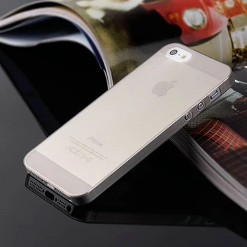 0,3 mm Ultra Plonas, Matinis Mobiliojo Telefono Krepšys Case for iPhone 5 5S SE 2020 6 6S 7 8 Plius 4 4S X XS Permatomas Aišku Rubisafe Funda Coque