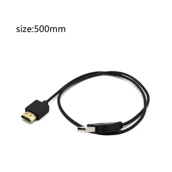 0,5 m Nešiojamas Maitinimo Kabelis HDMI suderinamus Kabelis Vyrų-Famel HDMI-suderinamas su USB Maitinimo Kabelis, USB į HDMI suderinamus Kabelis