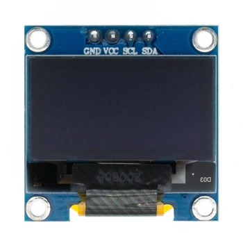 0.96 colių IIC Serijos Baltas OLED Ekranas Modulis 128X64 I2C SSD1306 12864 LCD Ekranas Valdybos GND VCC SCL SDA 0.96