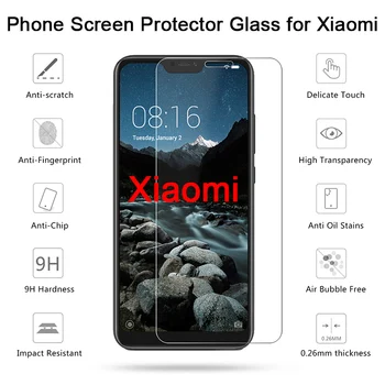 1/2/ 3 Vnt! Grūdintas Stiklas Xiaomi Mi 10T Lite 10 9 SE 9T Pro 8 Ekrano Apsaugos Xiaomi Mi Max A3 A1 A2 Apsauginis Stiklas