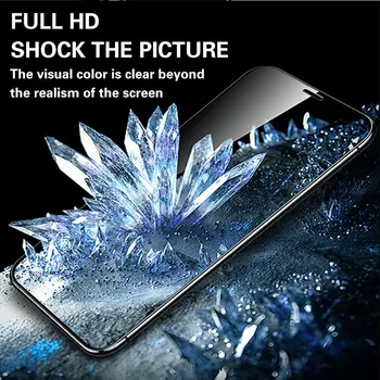 1-3PCS Visiškai Padengti Grūdinto Stiklo iPhone 11 Pro Max X XS Max XR Screen Protector, Stiklo iPhone 7 8 Plius 6 6s SE 2020 Stiklo