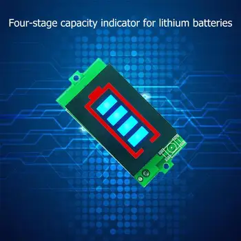 1/3S Baterija Testeris BMS PCB Apsaugos Valdybos Ličio Baterijos Talpos Indikatorius Modulis 4.2 12.6 V V Galios Lygio voltmetras