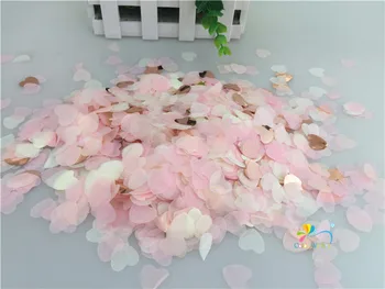 1,5 cm 10g(1000pcs) Rose Gold mišrus Širdies Formos Popieriaus Konfeti Balionas Stalo Konfeti WeddingThrowing Prekes