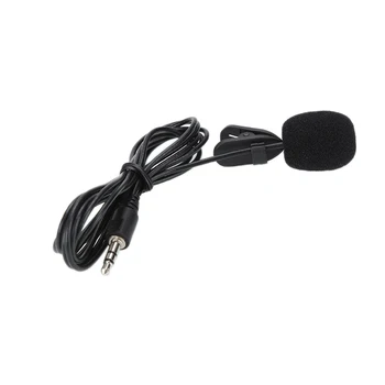 1,5 M Automobilio Garso Mikrofonas (3,5 mm Įrašą Jack Plug Mic Stereo Mini Laidines Išorės PC Automobilių Grotuvas Radijas Audio Mikrofonas TXTB1
