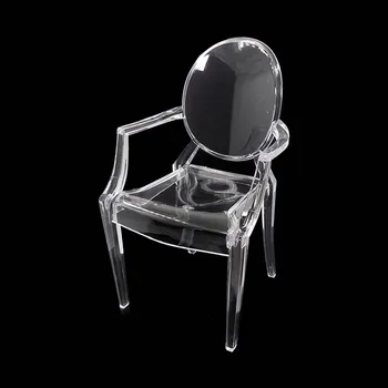 1:6 Lėlių Kėdė Imituojamas Lėlės Kėdės Plastikinė Miniatiūra Fotelis Modelis Baldai Lėlės Namas Priedai