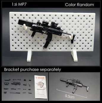 1:6 Surinkti Ginklą, 1 / 6 Ginklą Modelio MP5 MP40 UZI automatas Plastiko Ginklą Karinės Imitavimo Žaislai, Spalvos Atsitiktinis