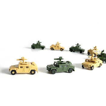 1:72 4D Hummer Raketų Žaibo Sunkvežimių Nemokamai Klijai Surinkti Modelį Karinės Vaikų Žaislas Berniukui Dovana
