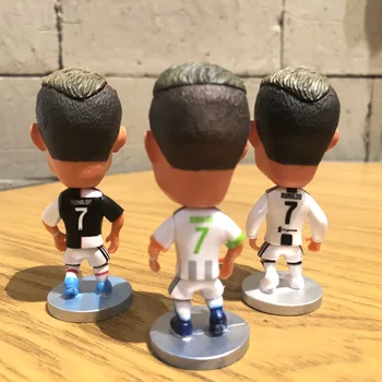 1 gabalas Futbolo Žvaigždė Ronaldo 2020 Dervos Lėlės Veiksmų Skaičius, 6.5 cm Mini Žaislas Kolekcines Dovana