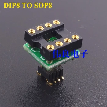 1 gabalas PCB Plug-in, op amp patch op amp DIP8 į sop8
