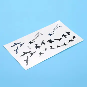 1 Lapo Vandens Perdavimo Lipdukai Unisex Vandeniui Mielas Juodas Paukštis Formos 10cm Vienkartiniai Laikina Tatuiruotė Lipdukai Makiažas Įrankiai