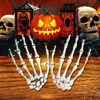 1 Pora Helovinas Apdailos Realus Gyvenimas Dydžio Skeletas Rankas, Plastikiniai Netikrą Žmogaus Rankos Kaulų Zombie Šalies Teroro Baisu Rekvizitai
