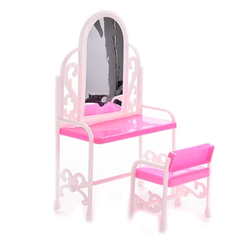 1 Rinkinys Vaikams Mergaitėms Žaisti Namuose Miegamasis Žaislas, Lėlė Baldai Odininkas Stalo Kėdė Rinkinys Barbie Priedai