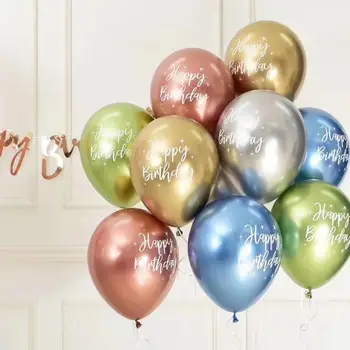 1 Set 12inch suaugusiųjų gimtadieniu aukso balionų, konfeti 30 40 50 metų gimtadienio dekoracija gimtadienio helio balionai