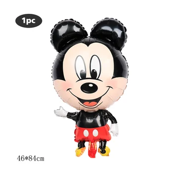 1 set Mickey Minnie Folija Balionai Pelės Baby Shower Berniukas Mergaitė su Gimtadieniu Dekoracijos Vaikams Dovanų Pripučiamas Balionas