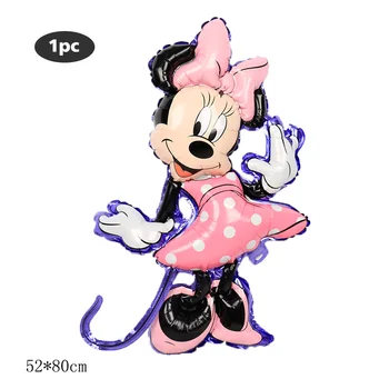 1 set Mickey Minnie Folija Balionai Pelės Baby Shower Berniukas Mergaitė su Gimtadieniu Dekoracijos Vaikams Dovanų Pripučiamas Balionas