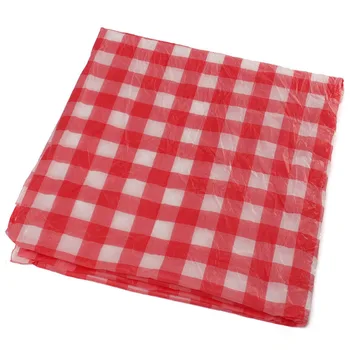 1 VNT 160cm*160cm staltiesė Raudonas dryžuotas medvilnės audinys Plastikiniai Vienkartiniai Nuvalykite Patikrinkite Staltiesė Šalies Lauko Iškylą GRILIS
