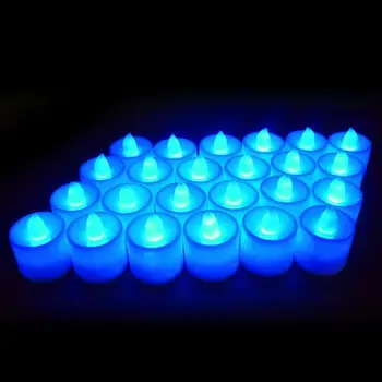 1 VNT Kūrybos LED Žvakė Spalvotų Lempų Modeliavimas Spalvos Liepsna Arbata Šviesos Namuose Vestuvių, Gimtadienio Apdailos Lašas Laivybos