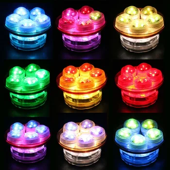 1 VNT RGB 13 Spalvų LED Šviesos Shisha Kaljanas Narguile Bar Dekoravimo Reikmenys Švenčių Šalis Dekoro Su Nuotolinio Valdymo
