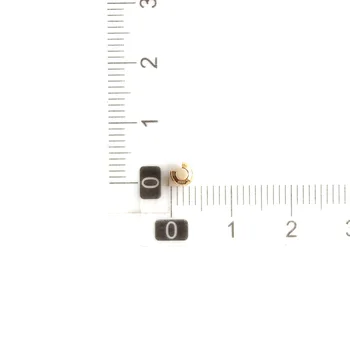 10/20/50pcs auksą, padengtą platina padengtą fiksavimo granulių pabaigos granulės apima papuošalai priėmimo 4mm