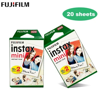 10 20 Lapų Fujifilm Instax Mini Kino 9 balta 3 colių FUJI Momentinių Polaroid Foto Kamera, Mini 9 8 7s 70 90