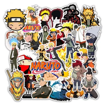 10/30/50pcs Pack Anime ir Animacinių filmų Naruto Lipdukai Vandeniui PVC Automobilių Vandens Butelis Gitara Snieglenčių Motociklo Kietas Lipdukas Vaikams Žaislas