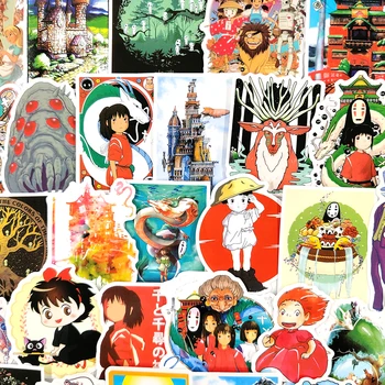 10/30/50pcs/pak Hayao Miyazaki Japonijos Anime Atkakli Toli Lipdukai Riedlentė Šalmas Dovanų Dėžutėje Dviračio Kompiuteris Notebook