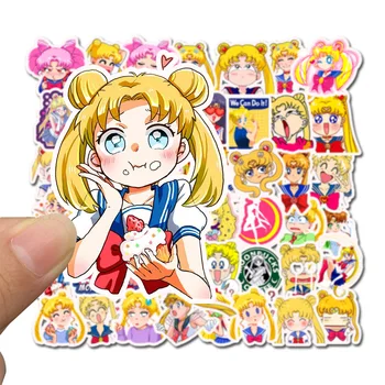 10/30/50pcs Vandeniui PVC Sailor Moon Lipdukai Riedlentė Gitara Lagaminą Dviračių Mergina Grafiti Lipdukas Vaikai Juokinga Klasikinis Žaislas