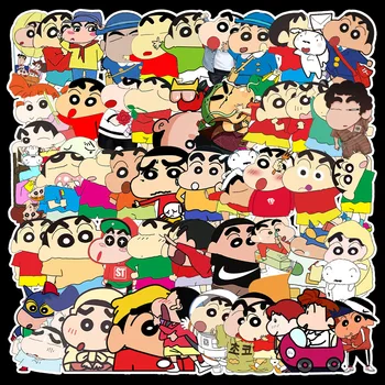 10/50PCS/daug Japonija, Anime, Crayon Shin-chan Lipdukai Vaikams Mielas Animacinių filmų Juokinga Shin chan Sticke Lipdukai