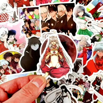10/50Pcs/set Inuyasha Animacinių filmų Japonų Animacinių filmų Anime Lipdukai Motociklų Snieglenčių Bagažo užrašų knygelė Nešiojamas Riedlentė 