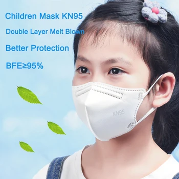 10-60 Vnt Vaikų Kaukės KN95 FFP2 Vaikas Kaukės maske Kovos su gripo Dulkių Daugkartinio naudojimo masque Veido Kaukė, 5 Sluoksniu Filte Mascarillas Tapaboca