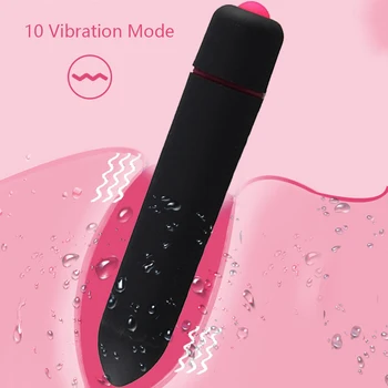 10 Greičio Mini Vibratorius atsparus Vandeniui Dildo Vibratorius Galingas Vibruojantis Kiaušinėlis, Klitorio Stimuliatorius Sekso Žaislai Moterims