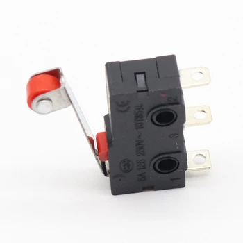 10 Vnt. Mini Micro Limit Switch Roller Svirties petys SPDT momentinio veikimo DAUG