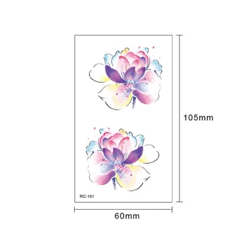 10 X 6 cm spalvinga gėlių body art grožio makiažas atsparus vandeniui laikina tatuiruotė