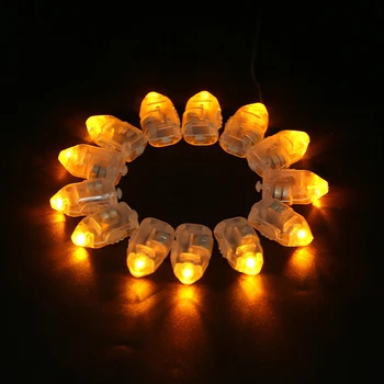 100 vnt Spalvotų LED Balionas, Šviesos, Švytėjimas 