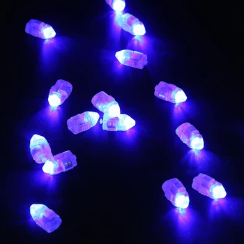 100 vnt Spalvotų LED Balionas, Šviesos, Švytėjimas 