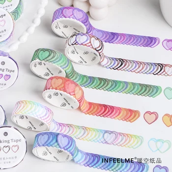 100 vnt Spalvotų meilės serijos Kvapų Washi Tape Dekoratyvinis Lipnia Juosta Decora 