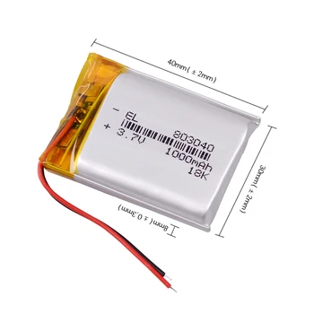 1000mah 3.7 v 803040 ličio polimero li akumuliatorius elektroninių knygų tablet žaislai Mobile Pocket baterijos pakeitimas